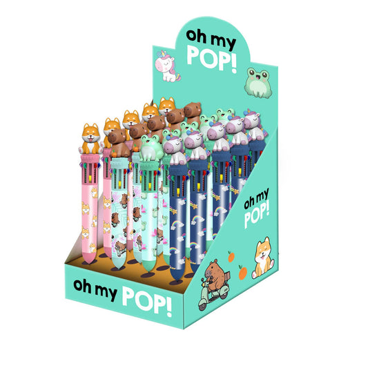 Oh My Pop Mix Display Box - 24 pennen, 10 kleuren