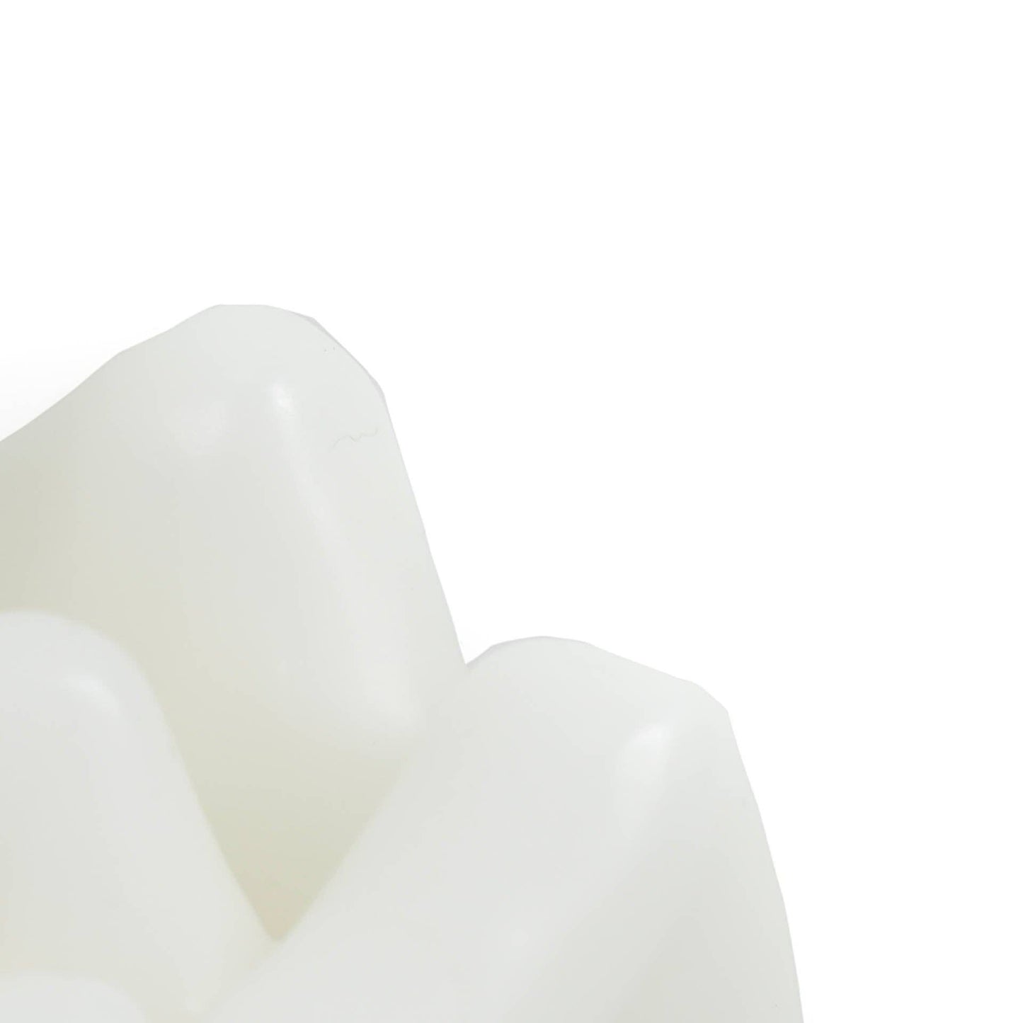 Bougie - Doigt d'honneur - Cire - Blanc - 310 grammes - 10x9x17 cm