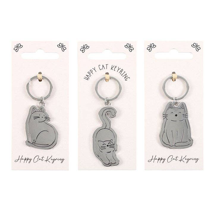 Happy Cat Keychain