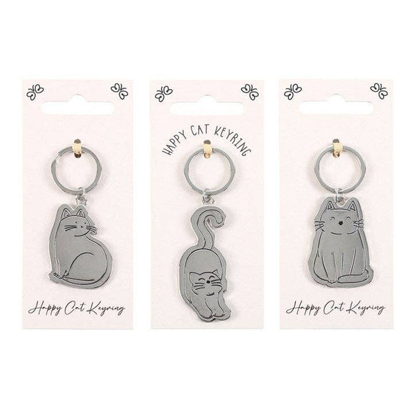 Porte-clés Chat Heureux