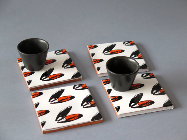 Posavasos de cerámica, moldes de diseño
