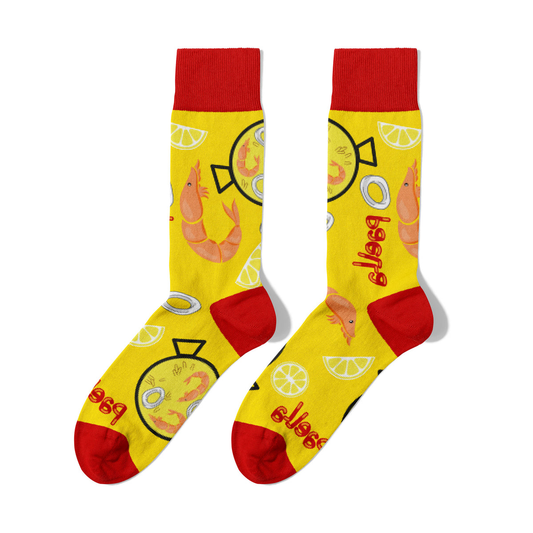 Chaussettes Souvenir Et Paella En Coton Bio