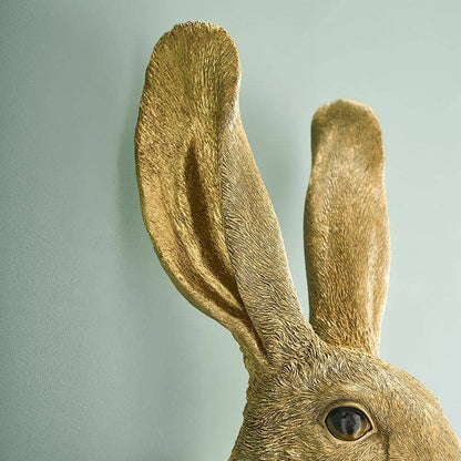 Hasi wall light, gold polyurethane resin, 22 x 19 x 46 cm