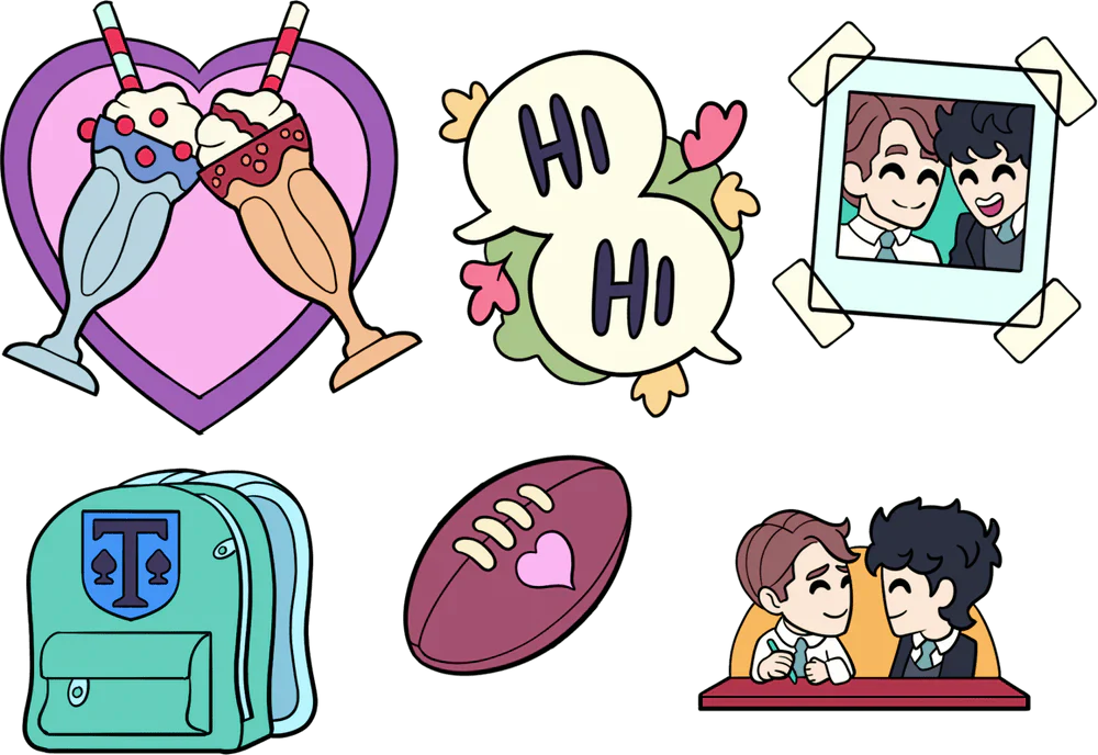 Set de 6 Pin's Heartstopper - Édition Limitée