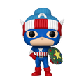Pop! Captain America avec Couronne de Noël