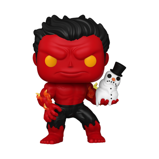 Pop! Red Hulk with Snowman 