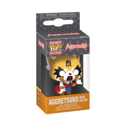 ¡Estallido! Llavero Aggretsuko con Guitarra