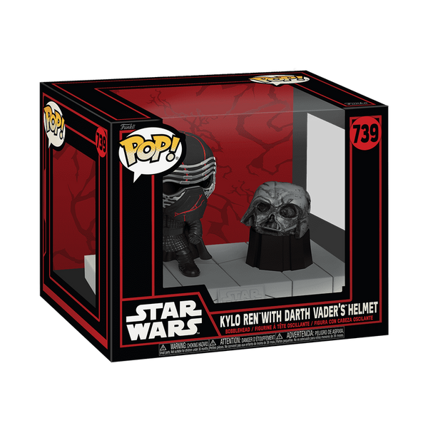 Funko Pop! Deluxe Kylo Ren avec le Casque de Dark Vador – Star Wars