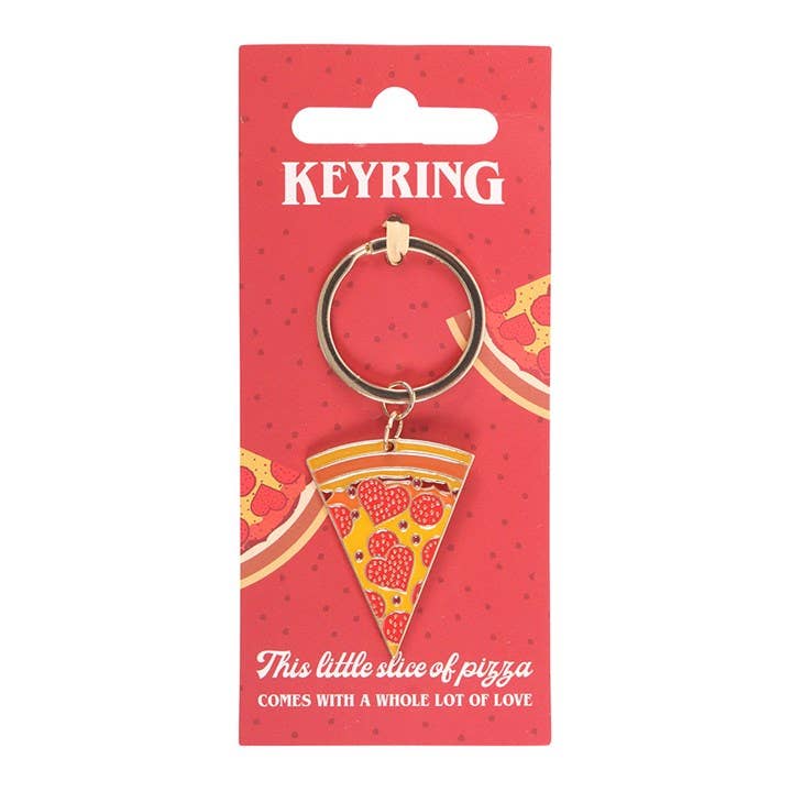 Llavero de rebanada de pizza