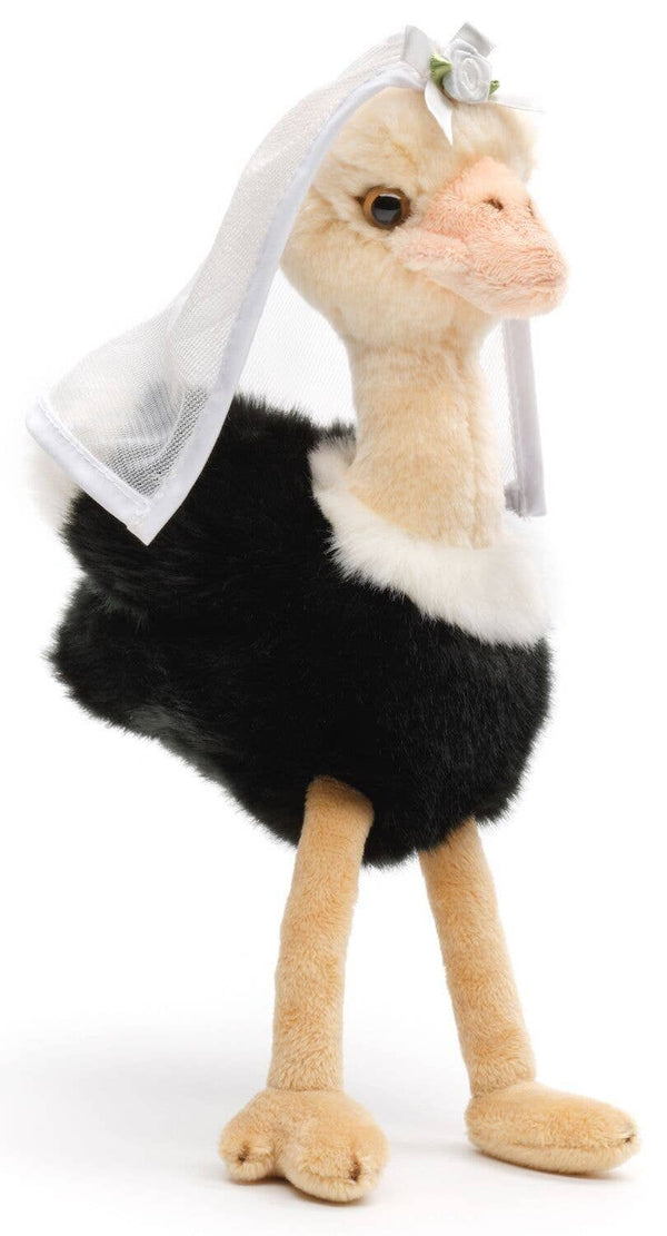 Bouquet d'oiseaux avec voile de mariée - peluche Uni Toys