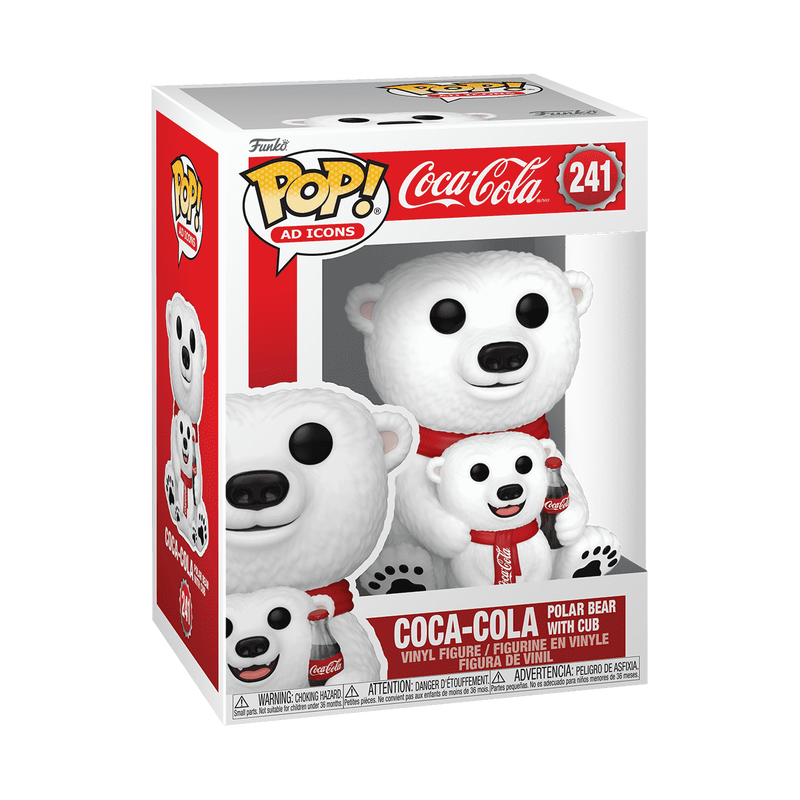 Pop! Urso Polar da Coca-Cola com o seu filhote