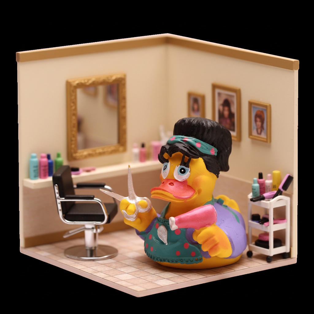 Cabeleireiro Pato - Roxo
