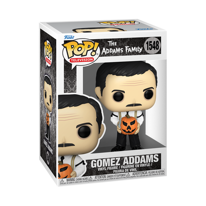 Gomez Addams con Jack-o-Lantern 