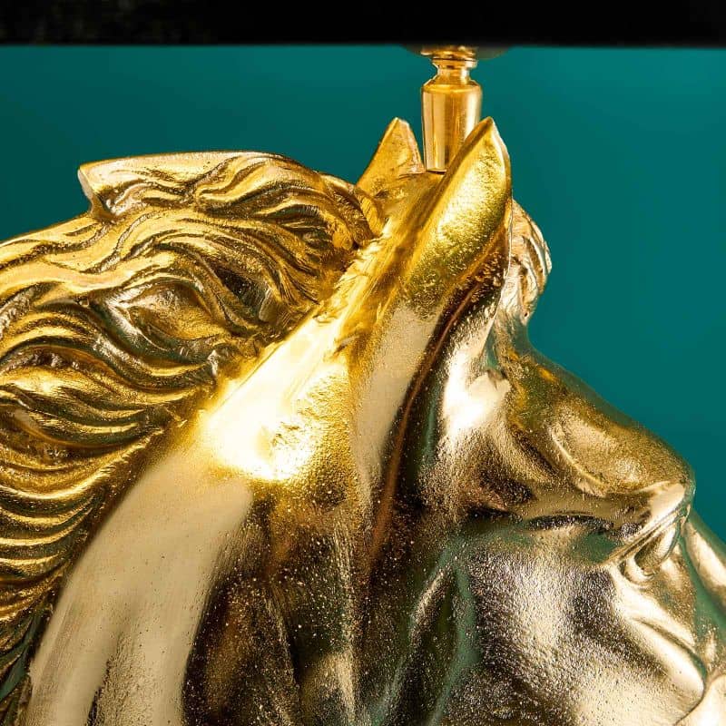 Lampe de table Cheval Or