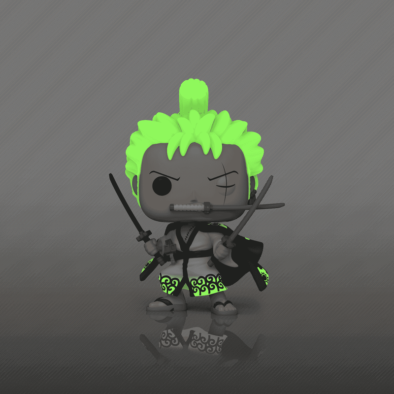 ¡Pop! Roronoa Zoro (Estilo Tres Espadas) (Brillante)