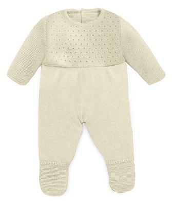 ML Poupées: PYJAMA blanc 40cm, éco et recyclé, sur un cintre, 3+