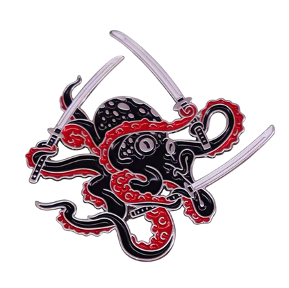 pins poulpe avec sabres