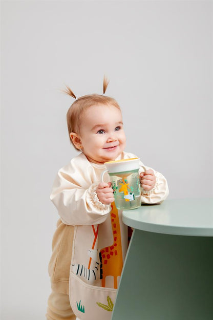 Jungle Animals Long Sleeve Bib