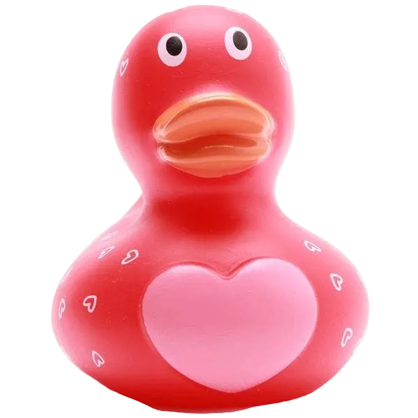 Corazón de pato - Rojo