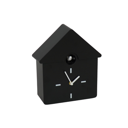 Clock - Cuckoo Wall Clock - Black - 24x27x9cm