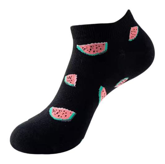 Watermelon Slice Short Socks