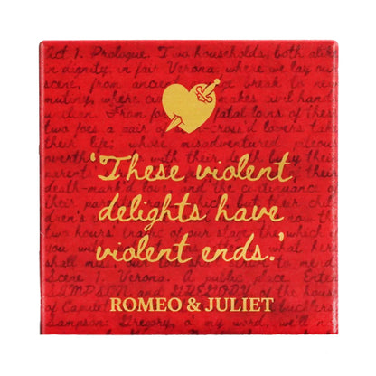 Sottobicchiere in ceramica unico - Shakespeare (Romeo e Giulietta)
