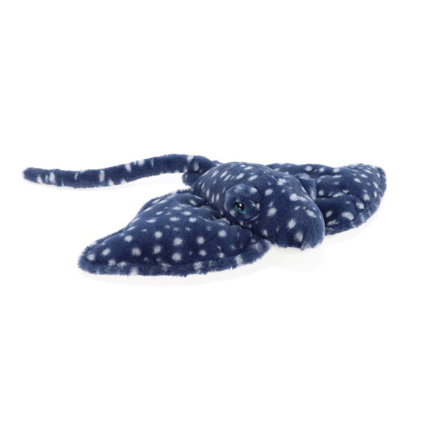 Peluche raie bleue Keeleco 25 cm