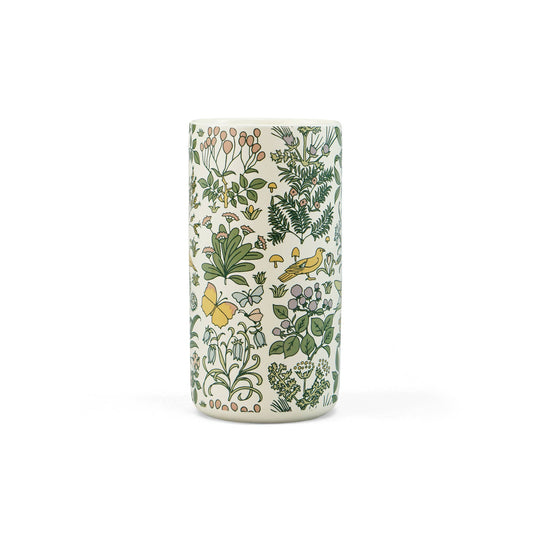 Voysey-Keramikvase, Botanischer Garten, Fauna und Flora