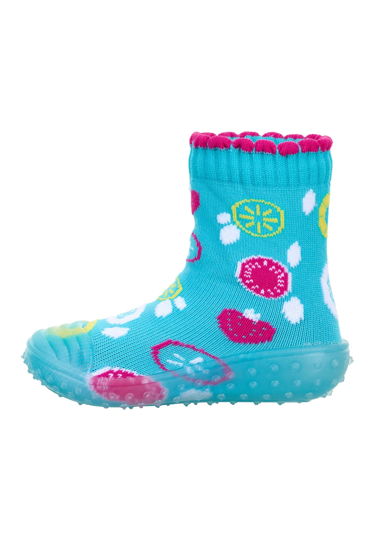 Chaussettes aventure Fruits turquoise