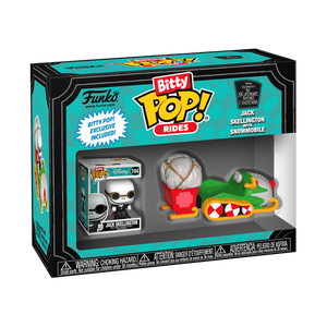 Bitty Pop! cavalca Jack Skellington con la motoslitta