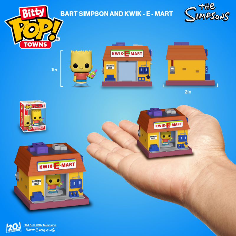 ¡Pop chiquitito! Ciudades Bart Simpson y Kwik-E-Mart 