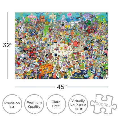 Sponge Bob Puzzle - Bikini Bottom 3000p