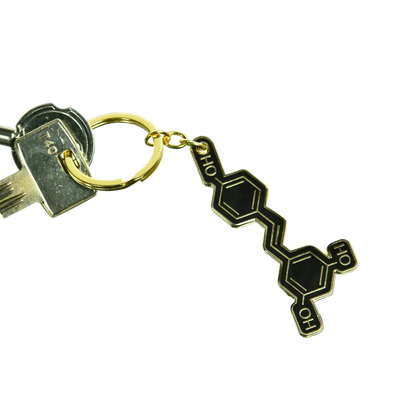 Wine Molecule Keychain