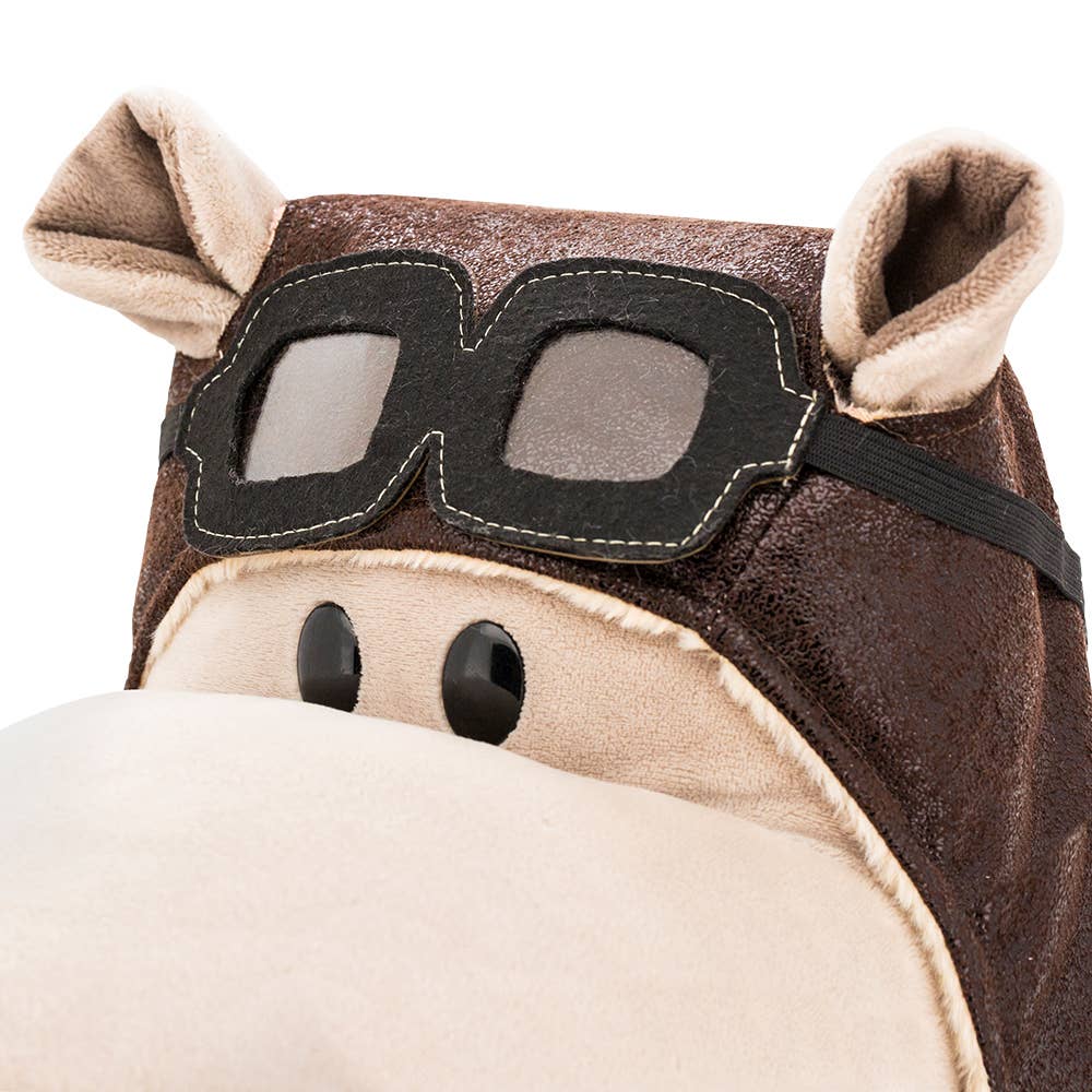 Po the Hippopotamus Plush Toy: Aviator - 30 cm, suitable from 0 months