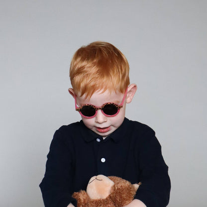 Lunettes de Soleil Bébé - CAT 4 - Léopard Transparent