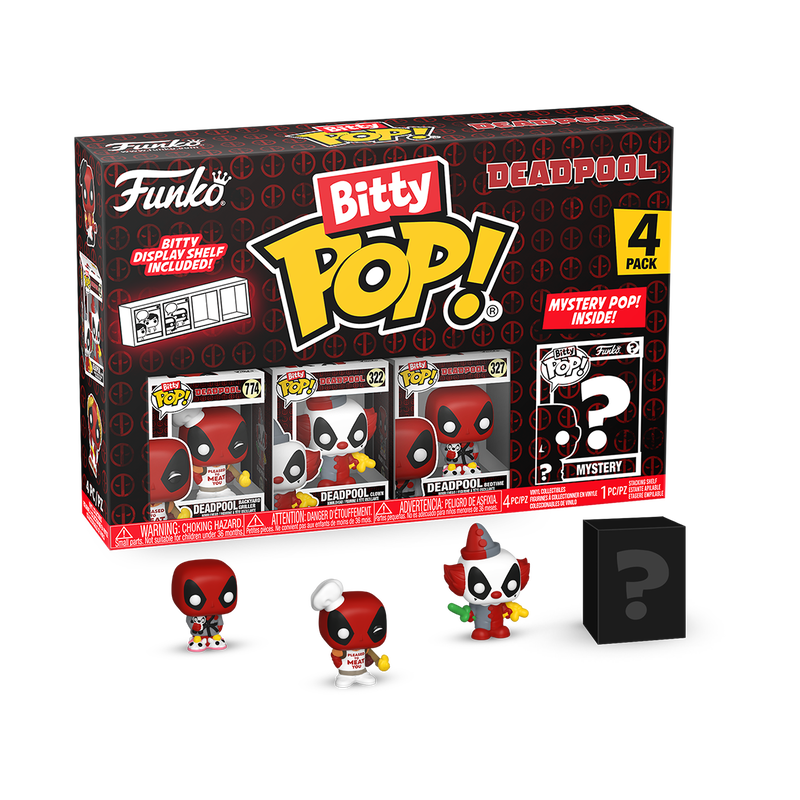 Bitty Pop! Deadpool 4-Pack Series 1