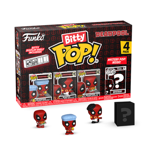 ¡Pop chiquitito! Paquete de 4 figuras de Deadpool Serie 2 