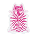 Tappeto zebra rosa