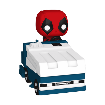 Pop! Rides Super Deluxe Deadpool on a Zamboni Machine