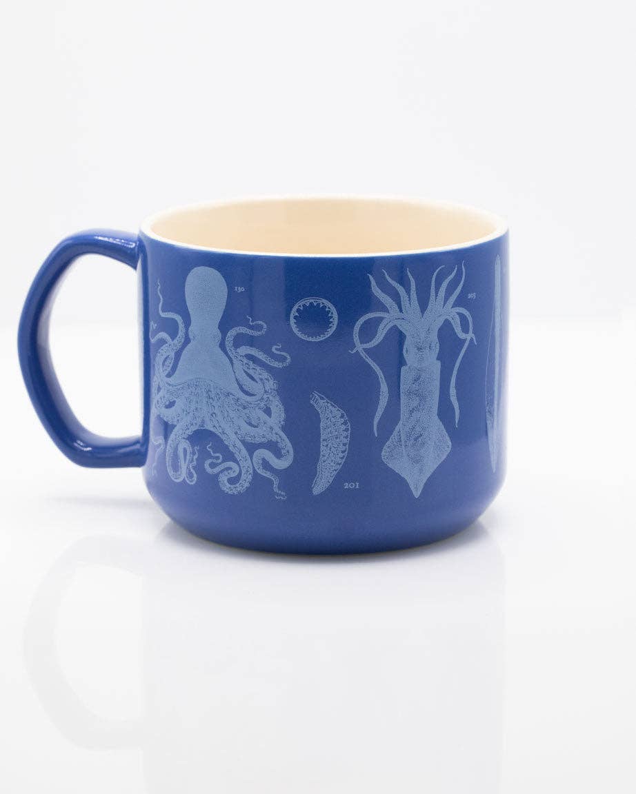 Mug Céphalopodes – produit scientifique Cognitive Surplus EU, vue 2