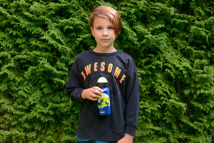 Botella de agua infantil KBT Glow Moon Dinos de 0,4 L 