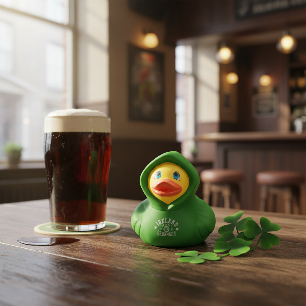 Sudadera con capucha de pato Irlanda - Verde