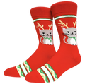 Kerstsokken met kattenmotief