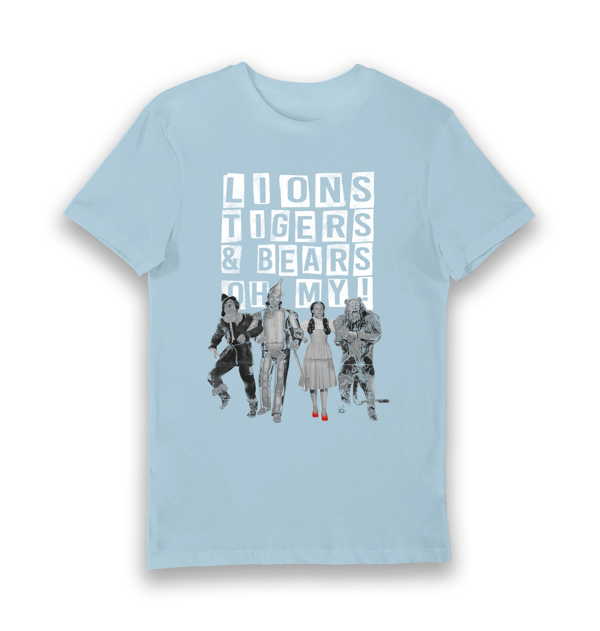T-shirt adulte Le Magicien d'Oz Lions Tigers & Bears Oh My