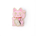 Pink Lucky Cat Pin