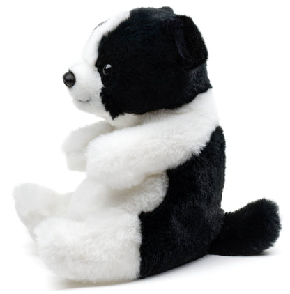 Kawaii zittend pluche speelgoed met randkraag