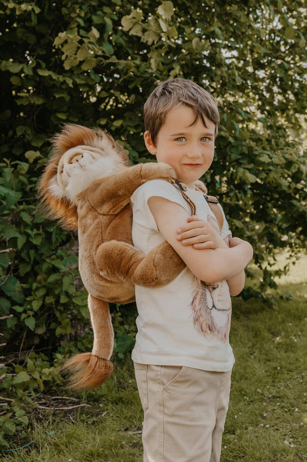 Sac à dos Peluche Enfant lion - Wild & Soft