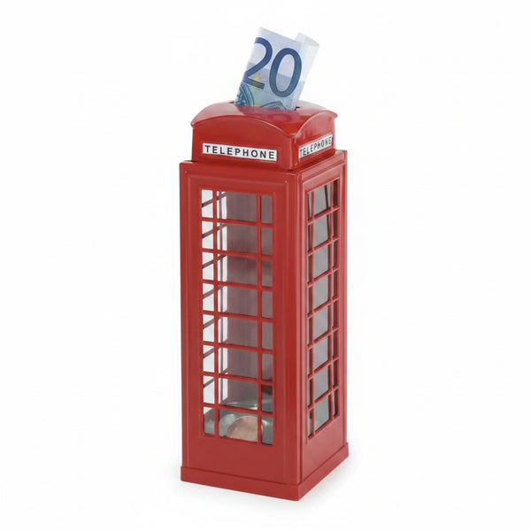 Tirelire: CABINE TELEFONIQUE H18cm, en métal
