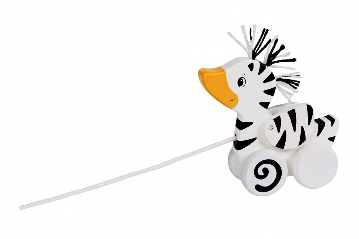 Animal à tirer - Canard Zèbre