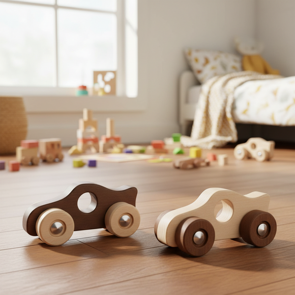 Voitures de course en bois